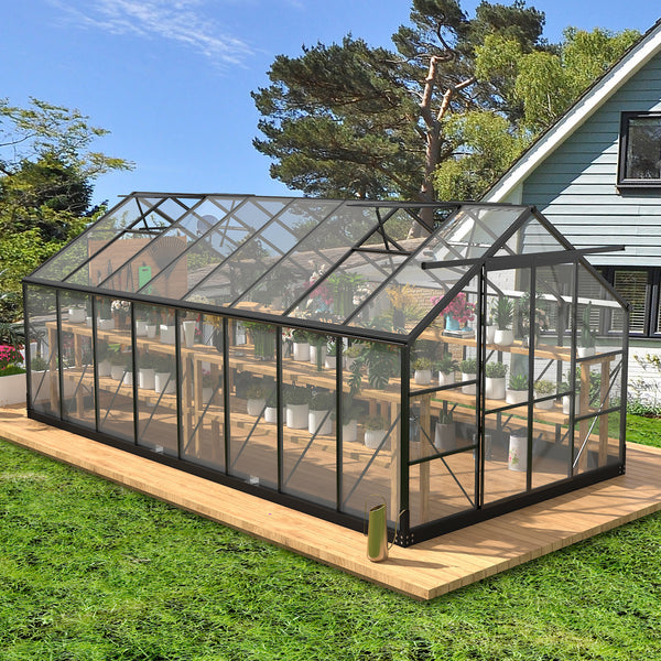 Greenhouses for Outdoors, 8x 16 FT Green Houses, Storage Shed Sunroom