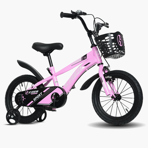 14" Kids Bike for Girls, Akaber Girls Bicycles with Training Wheels for Kids Ages 3-5, Pink