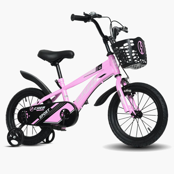 16" Kids Bike for Boys and Girls, Wanan Boys Bicycles with Training Wheels for Kids Ages 4-8, Pink
