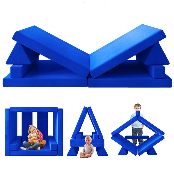 Triangular backrest Play Couch, Kids Couch (10 Pieces)