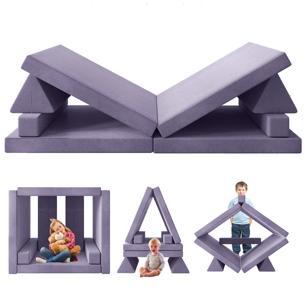 Triangular backrest Play Couch, Kids Couch (10 Pieces)