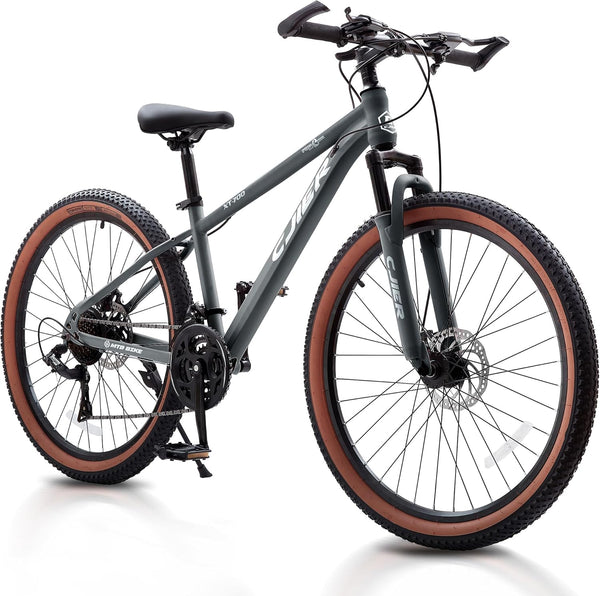 20 inch Kids Mountain Bike, DEYGIA 21 Speed MTB with Internal Cable Routing, Suspension Fork, Dual Disc Brakes - 2.125'' Tires, Easy Assembly
