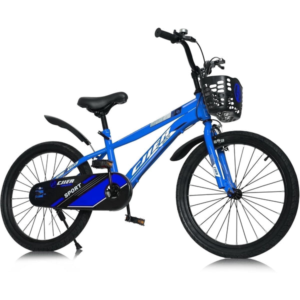 20" Kids Bike for Boys, Akaber Boys Bicycles with Kickstand for Kids Ages 7-13, Blue