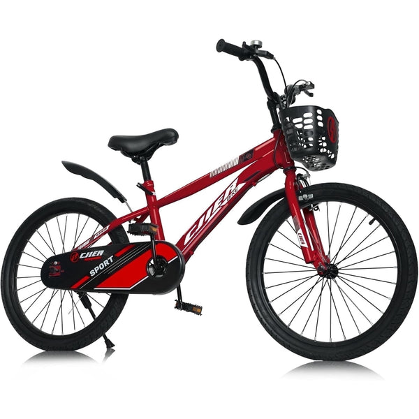 20" Kids Bike for Girls, Akaber Girls Bicycles with Kickstand for Kids Ages 7-13, Red