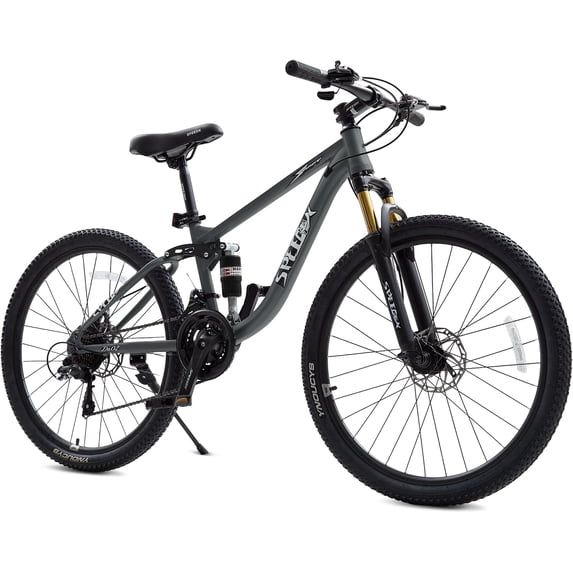 NEORIVER 24" Kids Mountain Bike for Ages 8+, 21 Speed with Lockable Suspension & Disc Brake