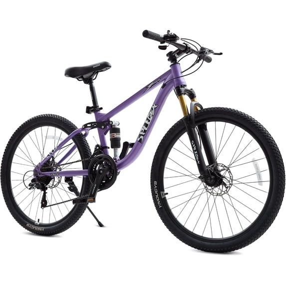 26 Inch Teen Mountain Bike, NEORIVER 21 Speed Teen Adult Bicycle with 2.125" All-Terrain Tires, Lockable Suspension & Disc Brake