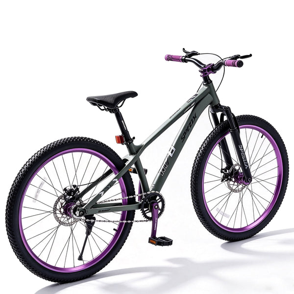 26" Adults Bike for Women and Men, Akaber 120-Sound Adults Mountain Bike, Bicycle for Adults with Front Suspension, Carbon Steel Frame, Dual Disc Brakes