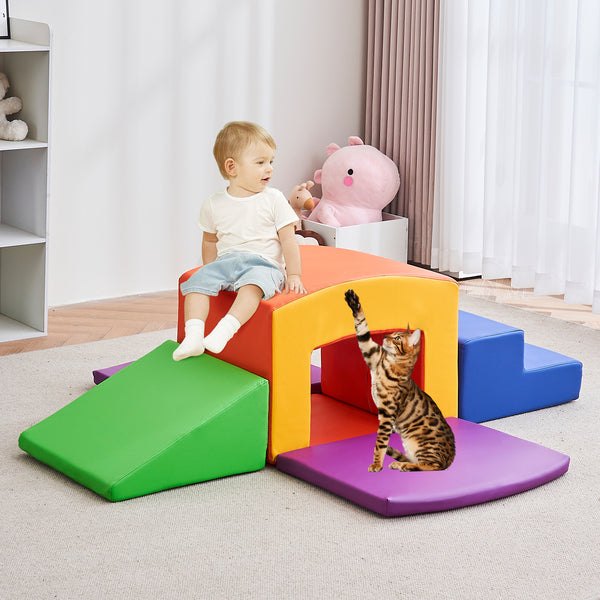 linor Foam Climbing Blocks for Toddlers, 5 Pcs Climbing Toys for Toddlers 1-3 Crawl