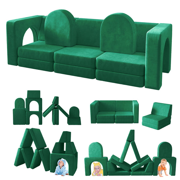 Linor Play Couch, Kids Couch (12 Pieces)