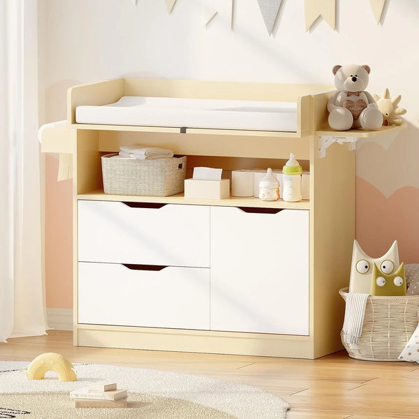 Wanan Baby Changing Table Dresser with 3 Drawers and 1 Storage Shelves