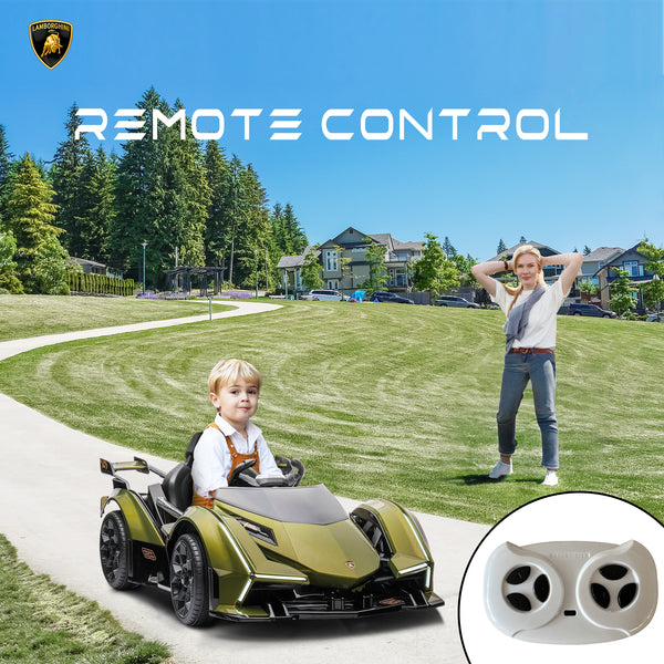 12V Power Wheels Electric Remote Control Kids Ride-On Car (Licensed Lamborghini )