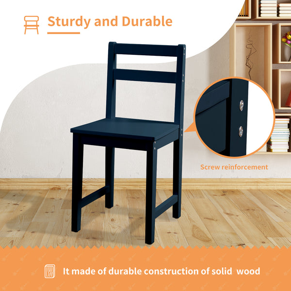 linor Kids Desk and Chair Set, Wooden Children Study Table with Hutch/Drawer & Bulletin Board, Student Study Desks Computer Desk Art Desk for Bedroom Study Room