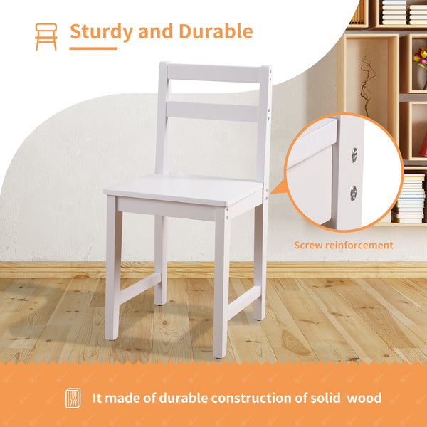 linor Kids Desk and Chair Set, Wooden Children Study Table with Hutch/Drawer & Bulletin Board, Student Study Desks Computer Desk Art Desk for Bedroom Study Room