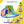 Wanan Inflatable Water Slide, 8 in 1 Water Slides Inflatables for Kids and Adults, 2 Large Water Slide with Air Blower, Splash and Deep Pool, Climbing Wall, Bounce House, Basketball Hoop (Dual Slide)
