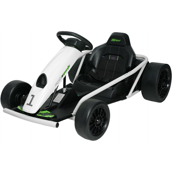 24V 9AH Electric Go Kart for Kids, 8 MPH Drift Kart for Kids Ages 6-12, 2x180W Motor, Drift Mode and 2 Speed