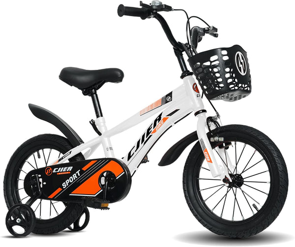 14" Kids Bikes for Girls and Boys, DEYGIA Kids' Bicycles with Training Wheels, Ages 3-5 Years