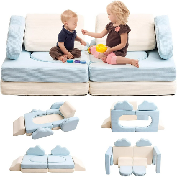 10PCS Modular Kids Sofa Play Couch