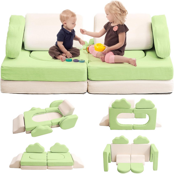 10PCS Modular Kids Sofa Play Couch