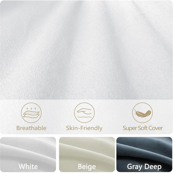 Akaber 130" U-Shaped Cloud Sectional Sofa, Modular Velvet Convertible Sofa Bed with Storage, Plush Living Room Couch(White)