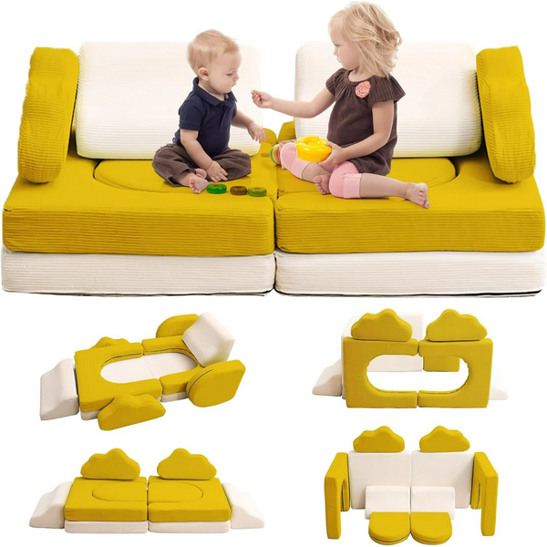 10PCS Modular Kids Sofa Play Couch