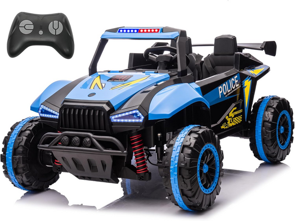 24V 5AH 2 Seater Ride On Car for Kids, 4WD Kids' Electric Vehicles with Remote Control for Girls Boys, UTV Ride On Car for Kids, Spring Absorber, Wireless Bluetooth