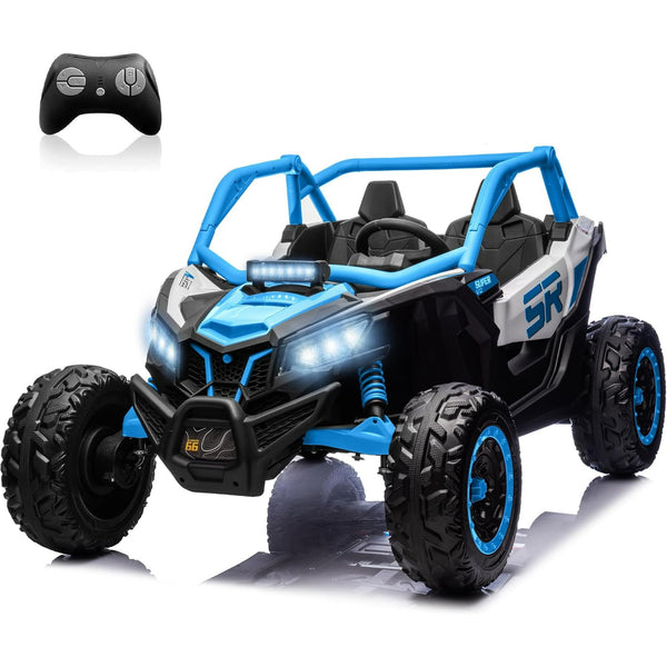 Akaber 2 Seater Power - Wheels, 24V Ride On Car for Big Kids, 4WD Electric Toy Car with Remote Control, 25" Large UTV, 7AH Battery, Spring Suspension & EVA Tires