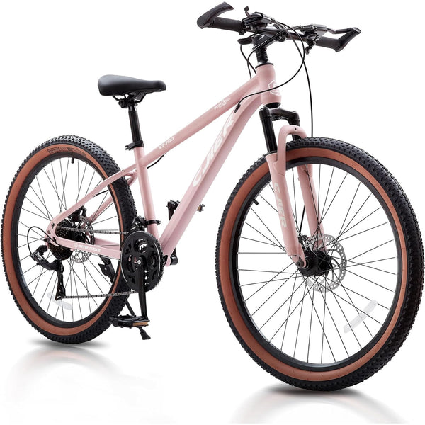 Mountain Bike for Kids, Akaber 24'' Boys Bike, MTB Bicycle 21-Speed with Internal Cable Routing, Suspension Fork, Dual Disc Brakes, 2.125" Tires, Ergonomic Grips
