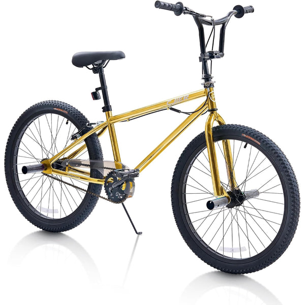 Akaber 24 Inch BMX Bikes for 6-14, Bicycles with 4 Pegs, High-Carbon Steel BMX Frame, 360° Handlebar Rotation