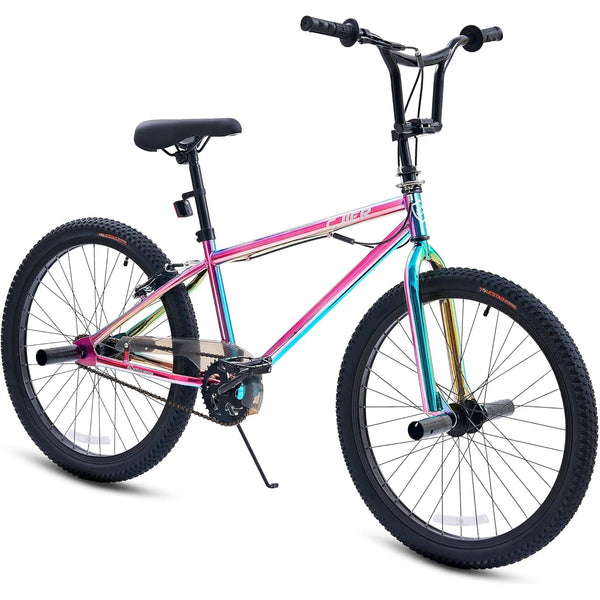 Akaber 24 Inch Bike, BMX Bikes for 6-14, Bike with 4 Pegs, High-Carbon Steel BMX Frame, 360° Handlebar Rotation
