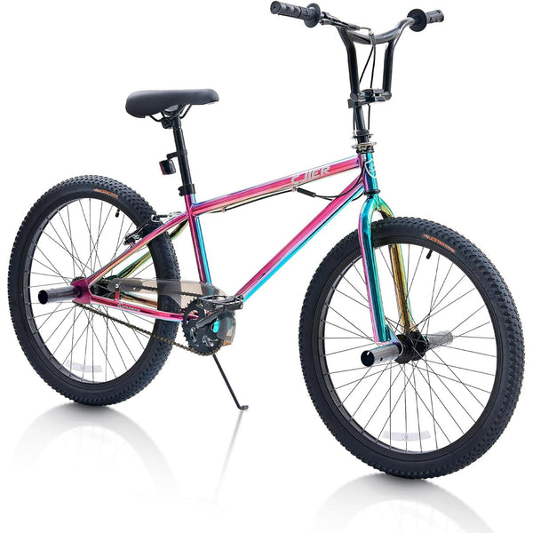 Akaber 24 Inch Kids Bike, BMX Bikes for Kids 6-14, Bike for Boys and Girls with 4 Pegs, High-Carbon Steel BMX Frame, 360° Handlebar Rotation