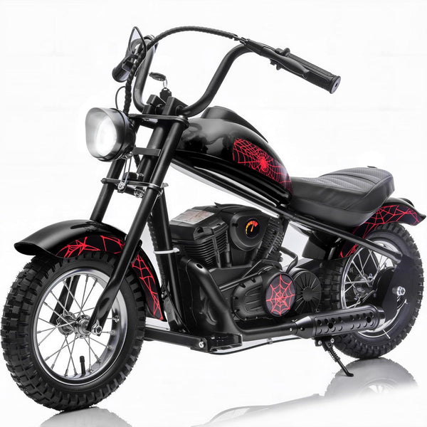 Akaber 24V Electric Dirt Bike for Kids, Motor Kids Dirt Bike, 250W Ride On Motorcycle up to 15 mph, Power Display, Rear Suspension, Hand Brake