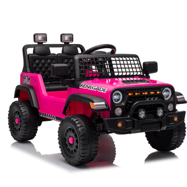 Akaber Electric Ride On Car for Kids Ages 3-8, 2 Seater 12V Power Ride on Toy with Bluetooth, Built-in Music, Remote Control, USB, LED Lights, Horn, Dual 35W Motors, 1.9-4.4 MPH, Up to 1 Hr Play