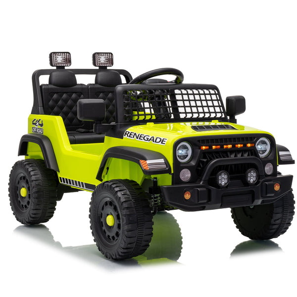 Akaber Electric Ride On Car for Kids Ages 3-8, 2 Seater 12V Power Ride on Toy with Bluetooth, Built-in Music, Remote Control, USB, LED Lights, Horn, Dual 35W Motors, 1.9-4.4 MPH, Up to 1 Hr Play