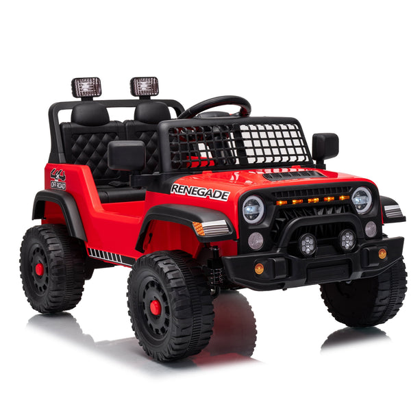 Akaber Electric Ride On Car for Kids Ages 3-8, 2 Seater 12V Power Ride on Toy with Bluetooth, Built-in Music, Remote Control, USB, LED Lights, Horn, Dual 35W Motors, 1.9-4.4 MPH, Up to 1 Hr Play