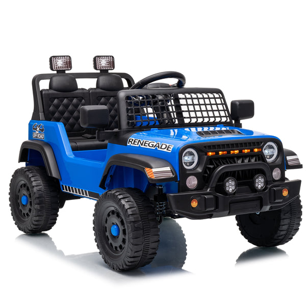 Akaber Electric Ride On Car for Kids Ages 3-8, 2 Seater 12V Power Ride on Toy with Bluetooth, Built-in Music, Remote Control, USB, LED Lights, Horn, Dual 35W Motors, 1.9-4.4 MPH, Up to 1 Hr Play