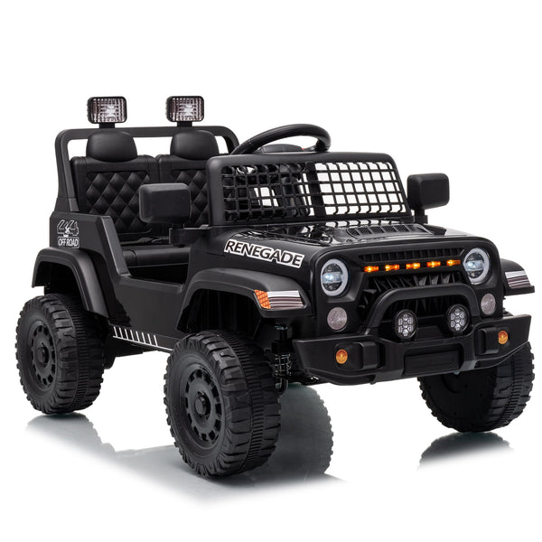 Akaber Electric Ride On Car for Kids Ages 3-8, 2 Seater 12V Power Ride on Toy with Bluetooth, Built-in Music, Remote Control, USB, LED Lights, Horn, Dual 35W Motors, 1.9-4.4 MPH, Up to 1 Hr Play