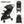 Lightweight Baby Stroller, Gravity Automatic One-Hand Fold Travel Stroller for Baby and Toddlers 0-3, Ultra Compact Stroller for Airplane with Adjustable Backrest, Canopy and Footrest