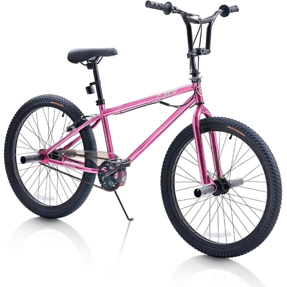 DEYGIA 24 Inch BMX Bike for Kids Ages 6-14, Boys Gift Idea with 4 Pegs, High-Carbon Steel Frame & 360° Rotating Handlebar, Jet Fuel Finish