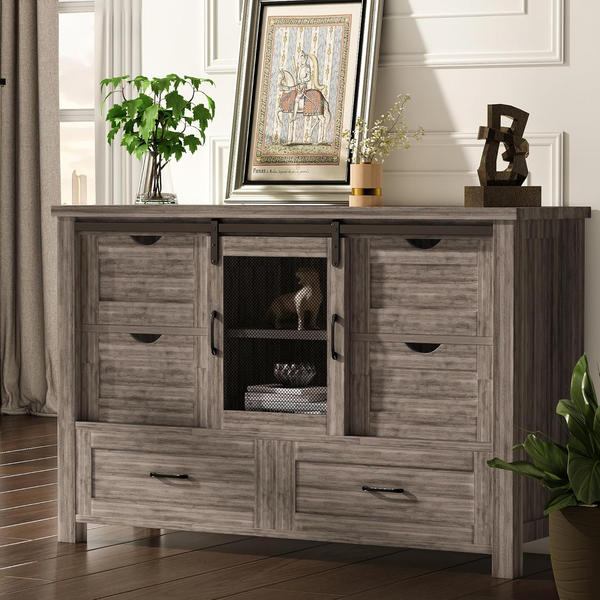 48" Farmhouse Drawer Dresser, Tall Dresser, Chest of Drawers new