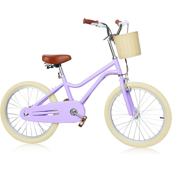 Kids Bike, 14 16 20 inch Girls Bike for 5-14 Girls with Training Wheels, Kickstand, Retro Design Kids' Bicycles with Basket, Girls Bicycle