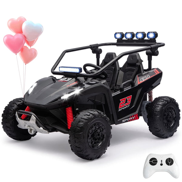 Akaber 2 Seater Ride On Car for Kids 3-8, 24V Ride on Toy with Remote Control, LED Lights