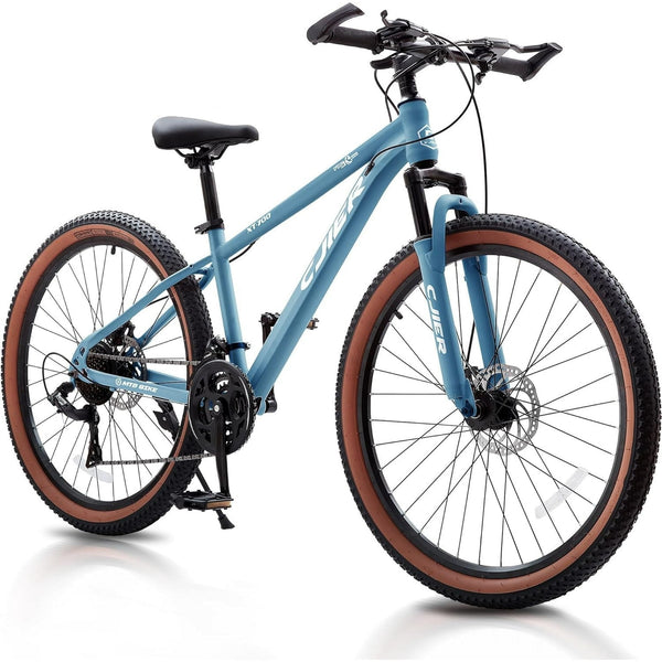24 inch Kids Mountain Bike, DEYGIA 21 Speed MTB with Internal Cable Routing, Suspension Fork, Dual Disc Brakes - 2.125'' Tires, Easy Assembly