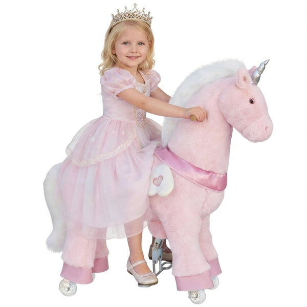 DEYGIA Ride on Horse Toys for Kids, Ride on Toy for 4 to 9 Years Old, 36.6'' Height Riding Horse Rider Mechanical Walking Action Toys, No Battery or Electricity, Max Load 165LBS