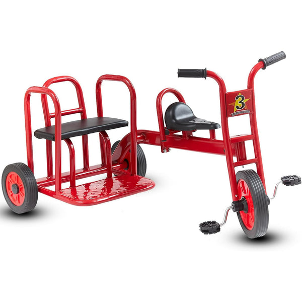 DEYGIA Toddler Tricycle for Kids Ages 3+, 3-in-1 Trike Bike with Non-Slip Pedals & Airless Rubber Wheels, Balance Training Bike for Boys Girls, Ideal for Outdoor Playground and Daycare