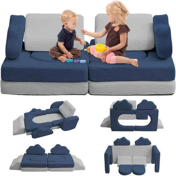 10PCS Modular Kids Sofa Play Couch