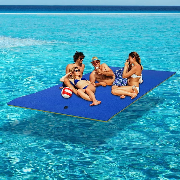 Floating Mat, Water Floating Mat Lily Pad, Extra Large Floating Island, 3-Layer Tear-Resistant Xpe Foam, Multiple Size, Float Water Mats for Boating for Lake, Ocean, Boat