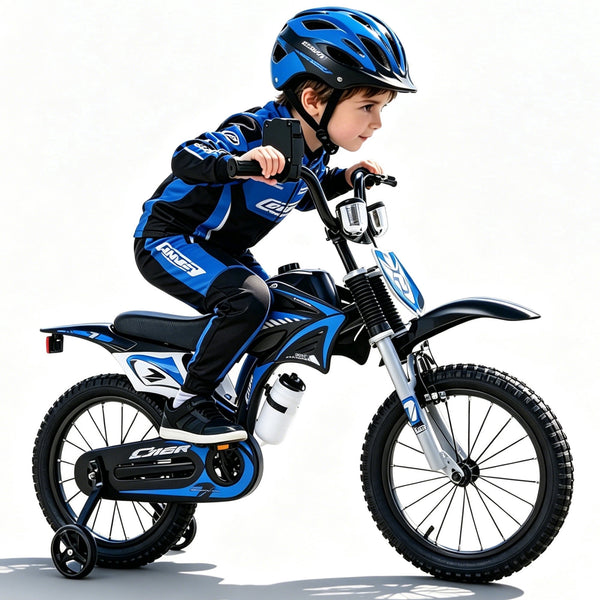 ICEELF 12inch Kids Bike for Boys Girls Ages 3-12, Training Wheels, Sound Maker, Number Plate, Dashboard, Bottle Holder
