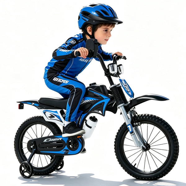 ICEELF 16 inch Kids Bike for Boys Girls Ages 3-12, Training Wheels, Sound Maker, Number Plate, Dashboard, Bottle Holder