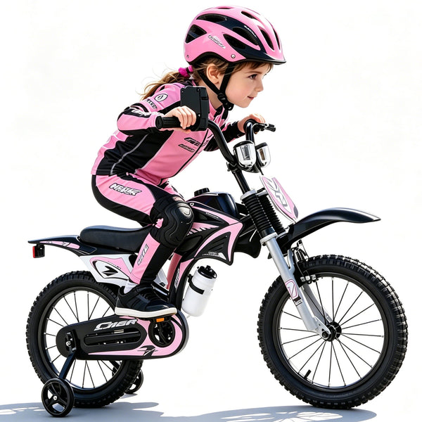 ICEELF 12inch Kids Bike for Boys Girls Ages 3-12, Training Wheels, Sound Maker, Number Plate, Dashboard, Bottle Holder