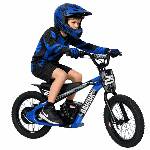 ICEELF 250w Electric Dirt Bike for Kids 8-12, 24v Detachable Battery Electric Balance Bike, 16" Tires, up to 15mph Kids Electric Bike for Outdoor Riding